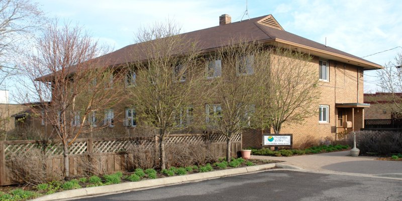 Exterior view of the rehab facility.